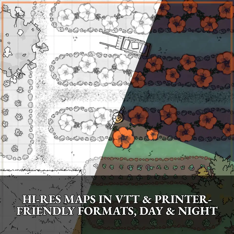 Hi-res maps in VTT & printer-friendly formats